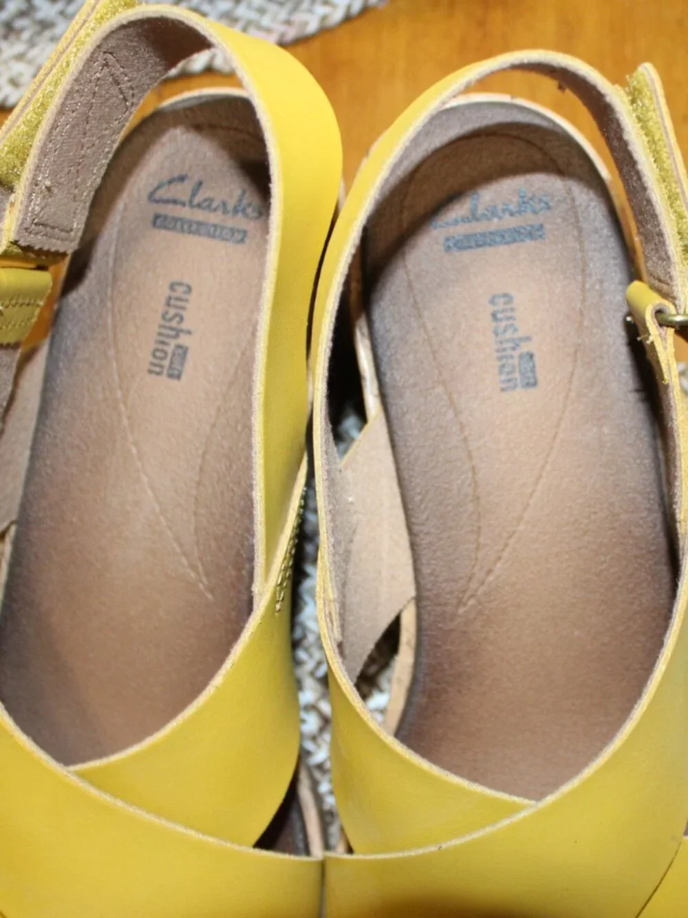 NWT CLARKS Stasha Hale Sandal Wedges 9 1/2 WIDE STUNNING! - Picture 11 of 16